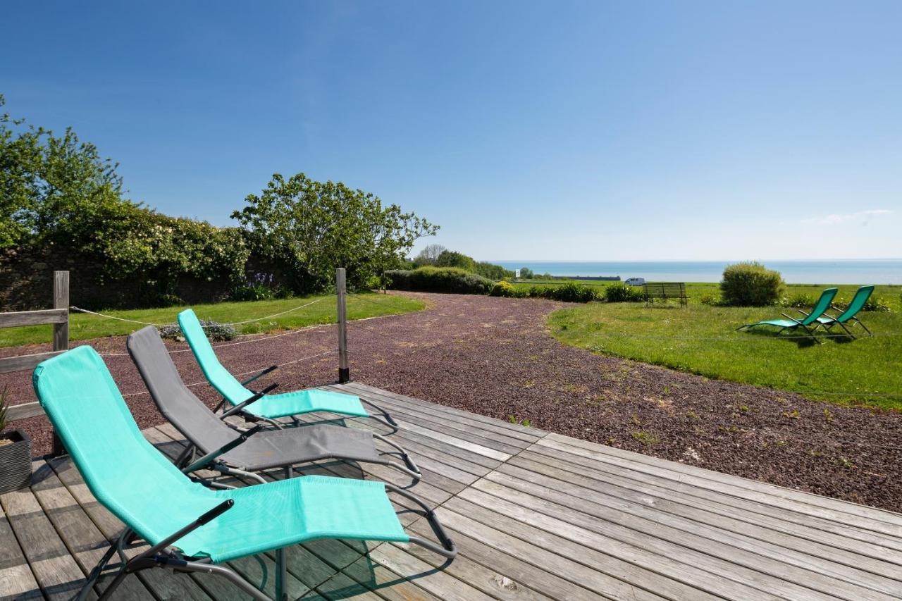 La Metairie-Du-Vauhariot - Vue Mer Et Mont Saint Michel - Piscine Chauffee - Acces Gr34 Cancale Exterior foto