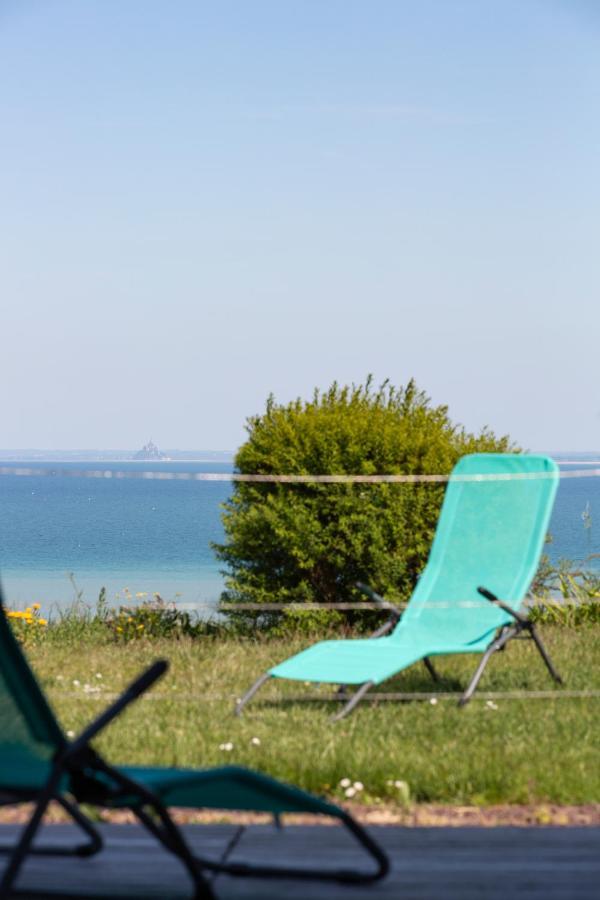 La Metairie-Du-Vauhariot - Vue Mer Et Mont Saint Michel - Piscine Chauffee - Acces Gr34 Cancale Exterior foto